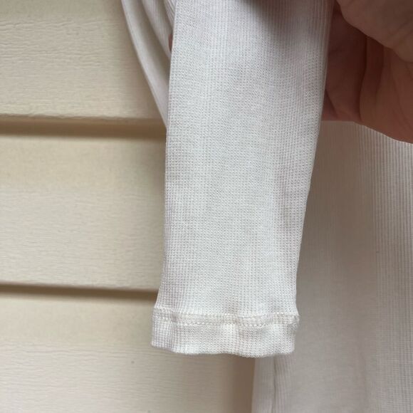 Madewell ivory ribbed turtleneck, long sleeves, size XS - Picture 4 of 7